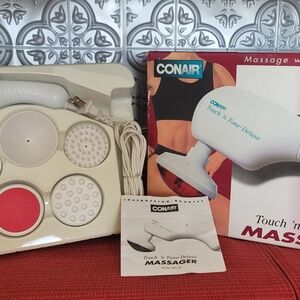 EUC 7pc. Conair Touch 'n Tone Deluxe body Massager w/ Infared Heat